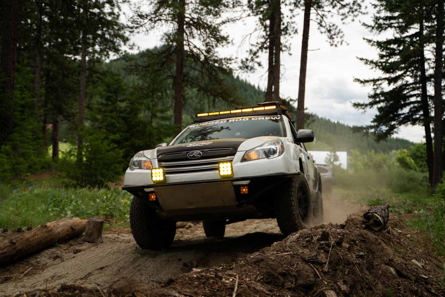 diode dynamics ss5 yellow single 5" led light on subaru light bar