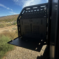 CAV Ekko exterior drop-down table mounted to van side with open work surface