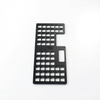 Storyteller Galley MOLLE Panel by TAV with black grid design and cutout on white background