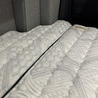 ULTRA Luxe Mattress by Storyteller Overland inside van with detailed quilted pattern