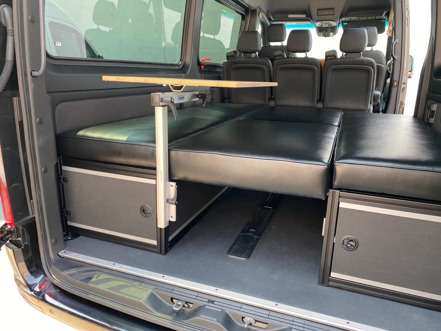 The 2019+ GLSS™ Garage Lounge Storage Systems - Made for Sprinter Passenger Vans