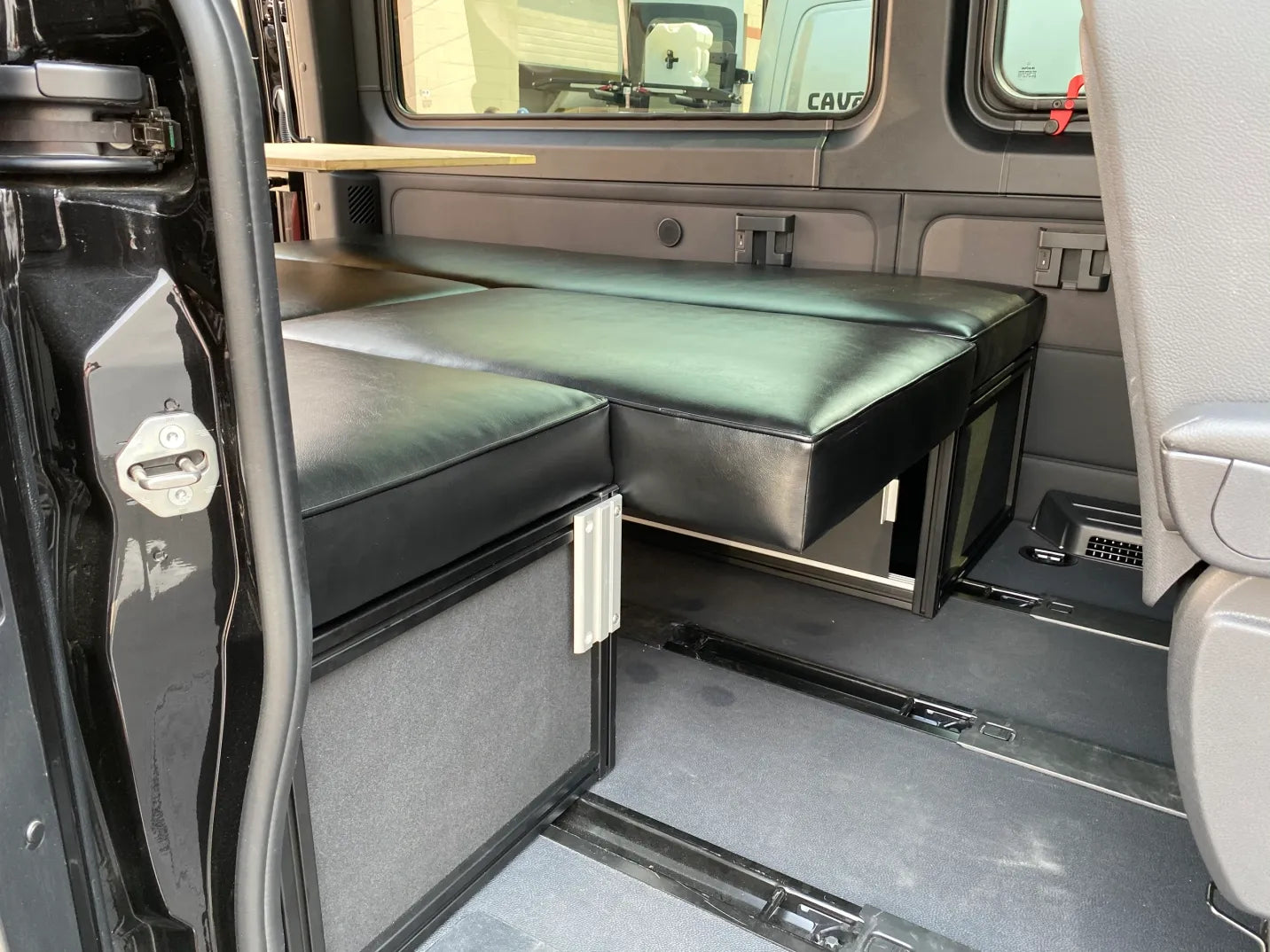 The 2019+ GLSS™ Garage Lounge Storage Systems - Made for Sprinter Passenger Vans