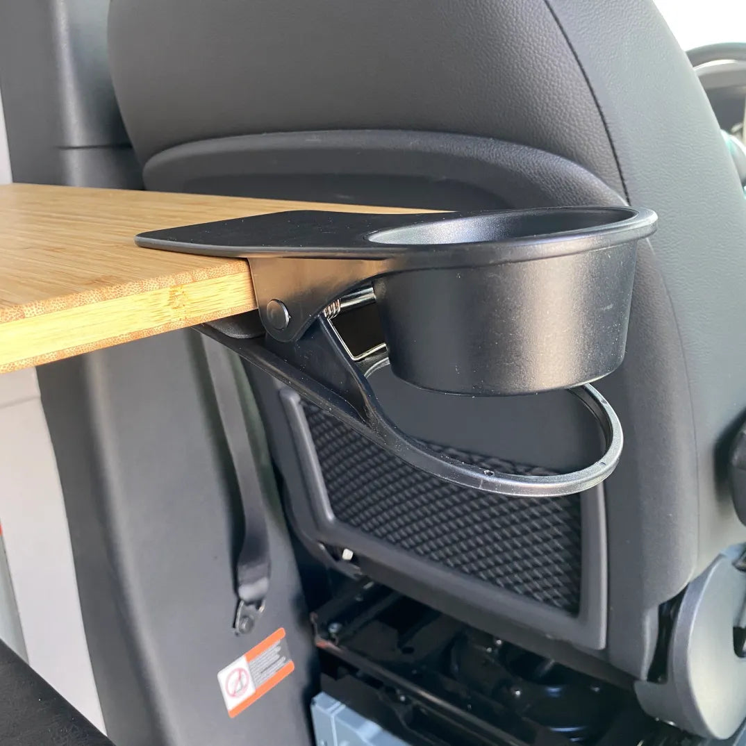 Charcoal Single Cup Holder For Camper Trailer, Teardrop RV, A-Liner - Adjustable With Screws